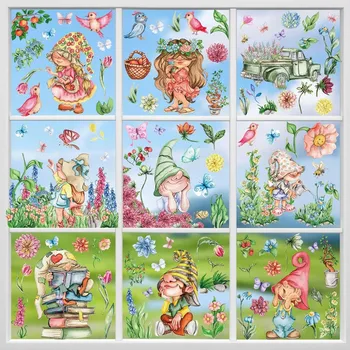 Velikonoční dekorace 109x VELIKONOČNÍ NÁLEPKY NA OKNO, VELIKONOČNÍ VAJÍČKA, Velikonoce ZAJÍČCI, DEKORACE VELKÉ