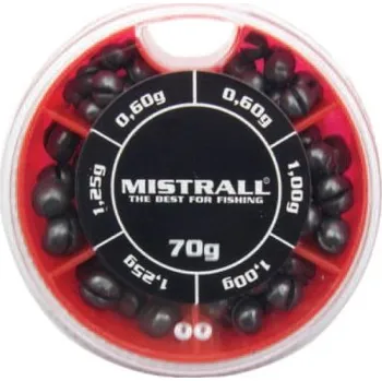 Zátěž pro ryby Mistrall bročky hrubé 70g