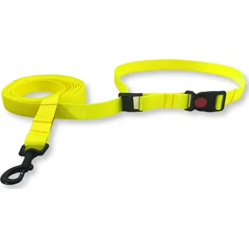 Vodítko pro psa PafDog® Posuvné nastavitelné vodítko - zapínání s pojistkou, žluto-zelené PAF-690