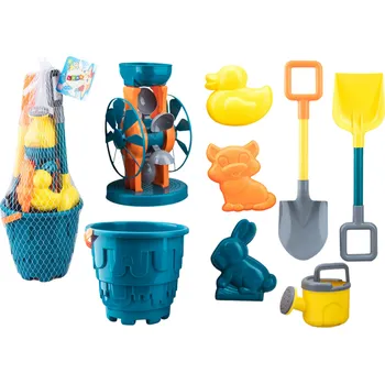 Pískoviště Mamido Sada hraček na písek kyblík mlýnek lopatky formičky tyrkysová