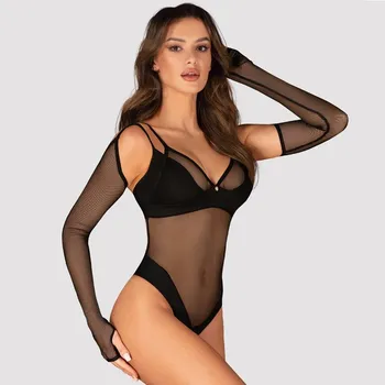 Rukavice Rukavice Nesari – dlouhé síťované pokušení od Obsessive Velikost: XL/2XL