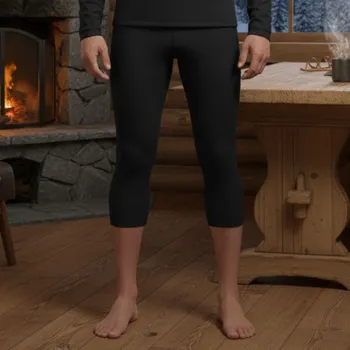 Pánské tílko Termo spodky FISCHER Base Pro Pants Black Černá XXL