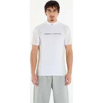 Pánské tričko Tričko Nike Tech Men's Dri-FIT Short-Sleeve Base Layer White/ Light Bone/ Light Bone/ Black XS