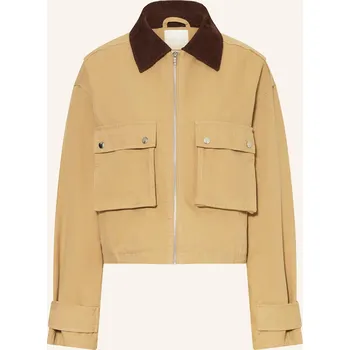 Neo Noir Dámská Bunda Rivera, tmavě žlutá / tmavě hnědá, 40