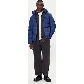 Pánská větrovka Calvin Klein Jeans Vatovaná bunda LV04RC518G Modrá Regular Fit M