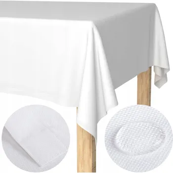 ubrus Ubrus odolný proti skvrnám Łóżkoholicy Elegant 140x220 cm bílý hladký