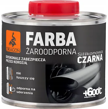 Dragon barva 500 ml černá pro krby, grily, trubky do +600 °C