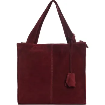 Kabelka Solome kabelka z pravé semišové kůže červená