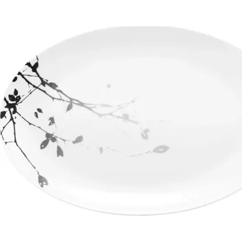 Talíř Oválný servírovací talíř 31,5×21 cm porcelán Dark Rose Hip Seltmann Weiden