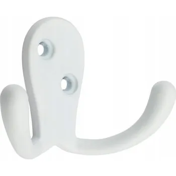 Věšák Nábytkový věšák REJS Soria S dvojitý BÍLÁ MATNÁ