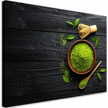 Obraz Obraz do kuchyně restaurace Matcha v misce Čaj 90x60