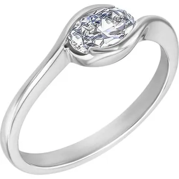 Prsten Zásnubní prsten s 0.35ct oval diamantem Joella