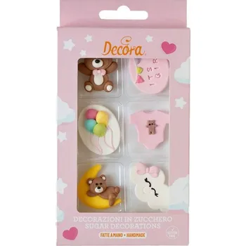 Přisada na vaření a pečení Cukrové dekorace je to holka, 6ks - Decora