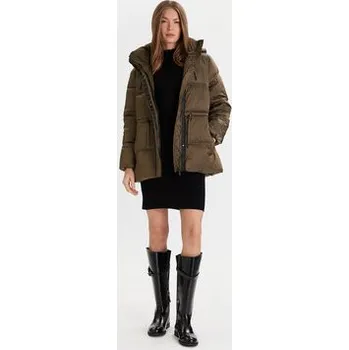 Pánská móda French Connection Zimní bunda Kendra 70ZAB Khaki Regular Fit L