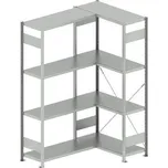 META zásuvný rohový regál 2000 x 1000 /1000 x 400 mm nosnost 100 kg