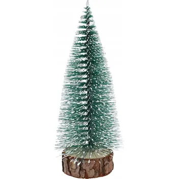 Obraz Vánoční stromek zasněžený dekorace na VÁNOCE na kmeni