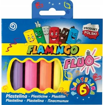 Modelovací hmota PLASTELÍNA Flamingo 6 barev