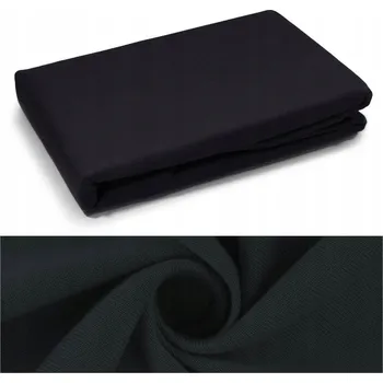 Prostěradlo PROSTĚRADLO s gumou 200x220 + 25 cm JERSEY bavlněné Lorenzo ČERNÉ