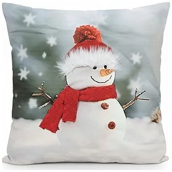 Povlečení Forbyt Vánoční povlak Sněhulák 3D CYHA7373M 40 × 40 cm
