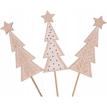 Vánoční dekorace Špičky na vánoční stromek 11,5 cm, 10 ks