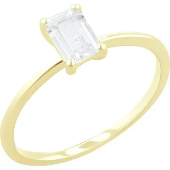 Prsten Zlatý zásnubní prsten s 0.9ct certifikovaným emerald lab-grown diamantem Venus