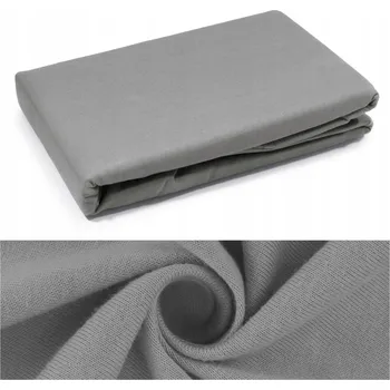 Prostěradlo PROSTĚRADLO s gumou 160x200 + 25 cm JERSEY bavlněné Lorenzo ŠEDÉ