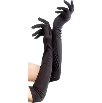 Rukavice Dlouhé černé večerní rukavice AG retro