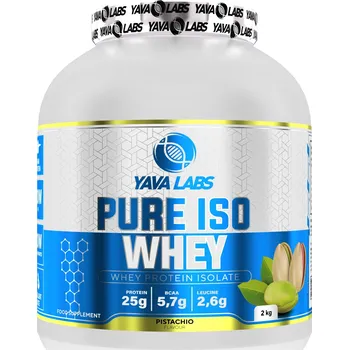 Protein Yava Labs Pure Iso Whey 2 kg Proteinový izolát - Pistácie