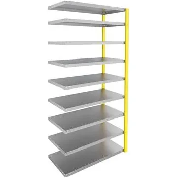 regál META příd. sestava regálu RAL1003 signální žlutá 2000x1000x500 mm police 150 kg