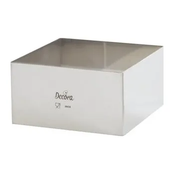 Dortový ráfek nerezový čtverec 28x28x6cm - Decora (cs, Decora)