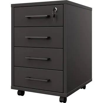 Zásuvkový kontejner Nejlevnější nábytek NEJBY Gianni Premium Uzamykatelný kontejner, antracit