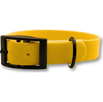 Obojek pro psa PafDog Voděodolný gumový obojek pro psy ŽLUTÝ - šířka 2cm PAF-568