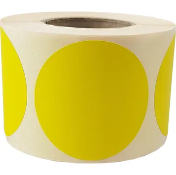samolepka Samolepky kulaté Fi20mm 500ks Žluté