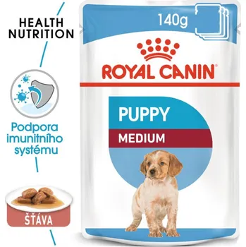 Krmivo pro psa Royal Canin Royal Canin Medium Puppy, kapsička pro štěňata středních plemen 140 g