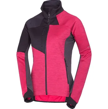 Dámská funkční mikina Northfinder Jaclyn Velikost: L / Barva: růžová/černá