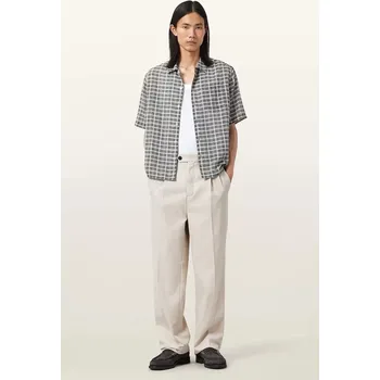 Kalhoty s příměsí vlny AllSaints TALLIS M021TD béžová 08X, vel. 36