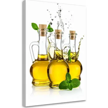 Obraz Obraz do kuchyně, jídelny, restaurace, Olivový olej za olivami 80x120