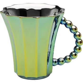 Porcelánový hrnek Retro T Žlutý Titan