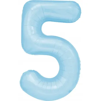 Balónek Fóliový balónek narozeninový PartyPal 5 modrý 1 kus