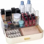 ORGANIZÉR NA KOSMETIKU SE ZÁSUVKOU PATROVÝ VELKÝ PROSTORNÝ KONTEJNER TOALETKA