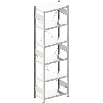 regál META zásuvný základní regál 2500 x 750 x 400 mm 6 polic 100 kg