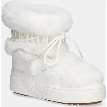 Dámská zimní obuv Sněhule Moon Boot MB LTRACK FAUX FUR WP bílá barva, 80D2450130 A001, 36, 00X