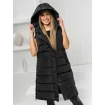 Černá dámská prodloužená prošívaná vesta Bolf MY6315 - S