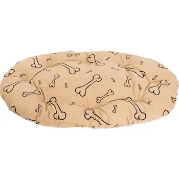 Pelíšek pro psa Polštář Ovál Bavl. Kost Béžovo-černá délka: 60cm