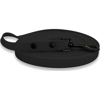 Vodítko pro psa PafDog® voděodolné HEXA stopovací vodítko ploché, 1,6 cm - černá PAF-922