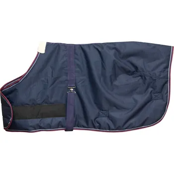 Jezdectví EQUITHÈME Deka výběhová Tyrex Equithème, pro hříbata, navy/burgundy Délka zad: 65 cm