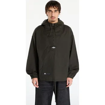 Pánská softshellová bunda Bunda Umbro Masked Waxed Anorak Dark Olive XL
