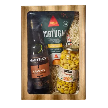 Dárkový potravinový koš Portugal Shop - Bom dia, Porto! dárkový balíček