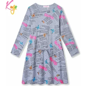Dívčí šaty Kugo HC9320 šedá 152