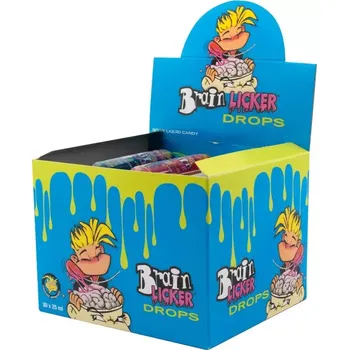 Bonbon Brain Licker Drops - kyselé kapky s barvícím efektem 30 ks